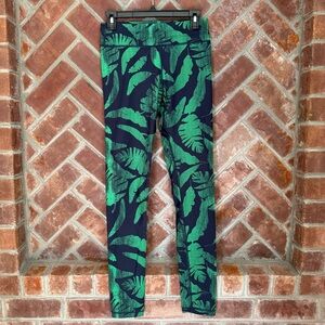 The Upside Palm Leaf Print Leggings‎ Womens Size 8  Activewear Yoga Pants